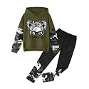 Gaupafmb Girls Clothes Cool Girl Print Tie Dye Hoodie Pullover Sweatshirt Leggings 2PC Outfits
