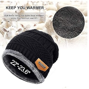 men39s and women39s winter woollen cap with neck scarf blue free size