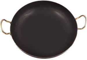 Gaurangi Iron Deep Kadai Frying Pan Cooking