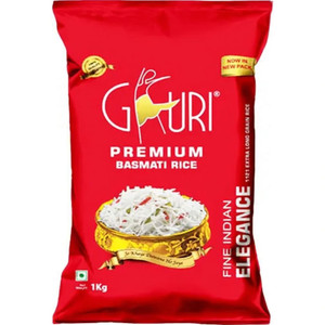 gauri premium basmati rice 1 kg basmati rice full grain unpolished 1 kg