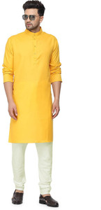 gaurilaxmi enterprise men solid straight kurta