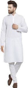gaurilaxmi enterprise men solid straight kurta