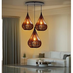 3 light chandelier minar classic design cluster hanging light for restaurantbedroom living room for decorative to home dcor black