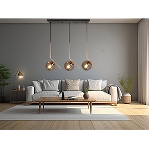 3 light linear 8008 smoke glass cluster hanging light for restaurant bedroom living room for decorative to home dcorgolden