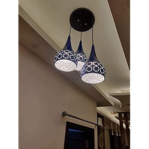 cluster hanging lazer cutting thali cluster pendant lightcluster ceiling light for restaurantbedroom living room and home decor chandelier ceiling lampblue