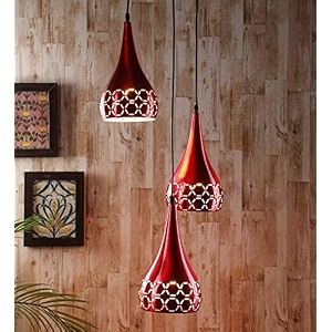 hanging lazer cutting thali cluster pendant light for restaurant bedroom living room and home decor - chandelier ceiling lamp