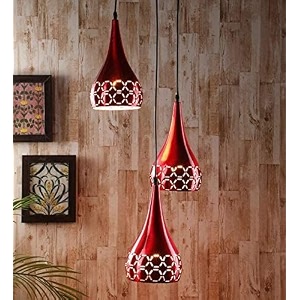 hanging lazer cutting thali with bulb cluster pendant lightceiling light for restaurant bedroom living room and home decor chandelier lamp