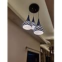 Cluster Hanging Lazer Cutting THALI Cluster Pendant Light/Cluster Ceiling Light for Restaurant,Bedroom, Living Room and Home Decor Chandelier Ceiling Lamp.Blue
