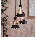 Cluster Hanging Shuttle Design THALI Cluster Pendant Light/Cluster Ceiling Light for Restaurant,Bedroom, Living Room and Home Decor Chandelier Ceiling Lamp.Golden