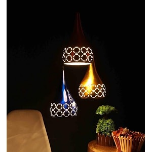 cluster multicolor lazer cutting pendant with bulb lightcluster ceiling light for restaurantbedroom living room and home decor chandelier ceiling lamp pack of 1