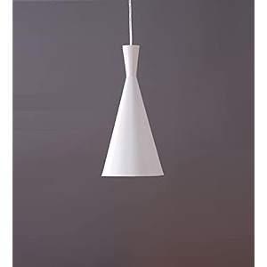 cone ceiling hanging pendant lamp light with bulb white