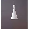 Cone Ceiling Hanging Pendant Lamp Light with Bulb, (White)