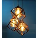 Cube Shape Cluster with Bulb/Hanging Lamp/Ceiling Light for Bedroom, Living Room, Restaurants, Dining, Coffee Shop, Home and Office, Black