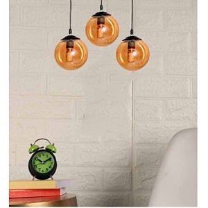 doom glass three light cluster ceiling hanging pendant lamp luster