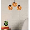 Doom Glass Three Light Cluster Ceiling Hanging Pendant Lamp (Luster)