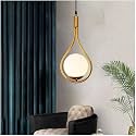 Drop Round Golden Cage Cluster Ceiling Light (Bulb Included)