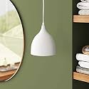 Hanging with Bulb/Pendant Light for Restaurant, Bedroom and Home Decor Ceiling Lamp.(White)