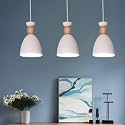 Hanging with Bulb/Pendent Light for Restaurant,Bedroom, Living Room and Home Décor.Off-White (Pack of 3)
