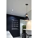 Hanging/Pendent Light for Restaurant,Bedroom, Living Room and Home Décor.Black (Blub Not Included)