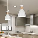 Hanging/Pendent Light for Restaurant,Bedroom, Living Room and Home Décor.Off-White (Pack of 2)