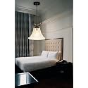 JALWA PVC Glass Hanging with Bulb for Restaurant,Bedroom, Living Room to Home Decor Chandelier Ceiling Lamp.Pack of 1