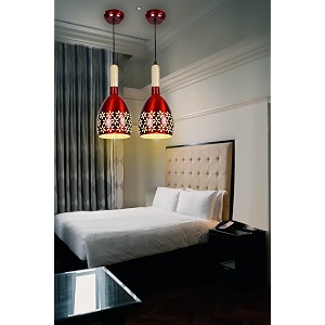 mehroon star hanging pendant light for decoration to home decorative pack of 2