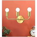 Modern Design Wall Light with Bulb for Bedroom, Living Room, Restaurants, Dining, Coffee Shop, Home and Office, (Golden)