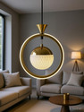 GAUVIK Modern Gold Finish Energy Saving Ring Led Warm White Pendant Lamp Ceiling Lamp