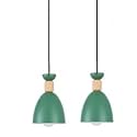 Pack of 2 Hanging with Bulb/Pendent Light for Restaurant,Bedroom, Living Room and Home Décor.Green