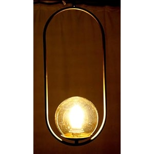 pendant lamp with bulbhanging lampceiling light for bedroom living room restaurants dining coffee shop home and office ellipse design with luster globe golden