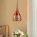 Pendant Lamp with Bulb/Hanging Lamp/Ceiling Light for Bedroom, Living Room, Restaurants, Dining, Coffee Shop, Home and Office, 6 Inch Cutting Design (Pack of 1)