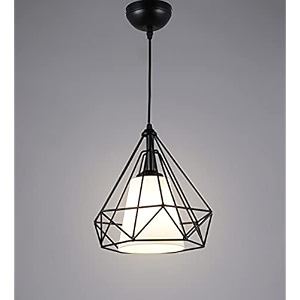 traditional metallic decorative hanging lights set  stylish diamond design pendant ceiling light classic lamp laltern for bedroom living room office dining table and home black set of 1