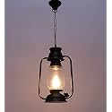 Traditional Metallic Decorative Hanging Lights Set for Restaurants | Stylish Pendant Ceiling Light Classic lamp Laltern for Bedroom Living Room Office Dining Table and Home (Black, Set of 1)