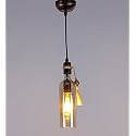 Traditional Metallic Decorative Hanging Lights Set | Stylish Jahlaar Bottle Design Pendant Ceiling Light Classic lamp Laltern for Bedroom Living Room Office Dining Table Home (Luster, Set of 1)