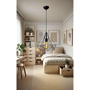 black diamond design hanging light corded electric light for restaurantbedroom living room etc with bulb pack of 1
