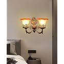 Wall Lamp/Wall Light for Bedroom, Living Room, Restaurants, Dining, Coffee Shop, Home and Office, Double Side Antique Design, Golden Antique (Double W/L, Bulb NOT Included)