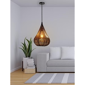 gauvik1135 minar design pendant lamphanging lampceiling light for bedroom living room restaurants dining coffee shop and home decor black pack of 1