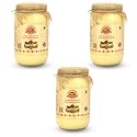 GAVYRATAN 100% Pure Tharparkar A2 Cow Ghee: Made Using Traditional Bilona Method in Glass Jar - Non GMO and Organic (Pack of 3)
