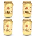 GAVYRATAN 100% Pure Tharparkar A2 Cow Ghee: Made Using Traditional Bilona Method in Glass Jar - Non GMO and Organic (Pack of 4)