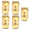 GAVYRATAN 100% Pure Tharparkar A2 Cow Ghee: Made Using Traditional Bilona Method in Glass Jar - Non GMO and Organic (Pack of 5)