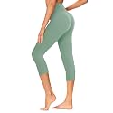 GAYHAY High Waisted Capri Leggings for Women - Soft Slim Yoga Pants for Running Cycling Workout