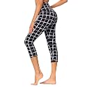 GAYHAY High Waisted Capri Leggings for Women - Soft Slim Yoga Pants for Running Cycling Workout