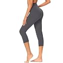 GAYHAY High Waisted Capri Leggings for Women - Soft Slim Yoga Pants for Running Cycling Workout