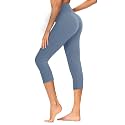 GAYHAY High Waisted Capri Leggings for Women - Soft Slim Yoga Pants for Running Cycling Workout