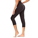 GAYHAY High Waisted Capri Leggings for Women - Soft Slim Yoga Pants for Running Cycling Workout