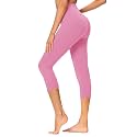 GAYHAY High Waisted Capri Leggings for Women - Soft Slim Yoga Pants for Running Cycling Workout