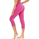GAYHAY High Waisted Capri Leggings for Women - Soft Slim Yoga Pants for Running Cycling Workout