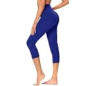 GAYHAY High Waisted Capri Leggings for Women - Soft Slim Yoga Pants for Running Cycling Workout