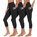 GAYHAY High Waisted Capri Leggings for Women - Soft Slim Yoga Pants for Running Cycling Workout