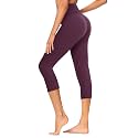 GAYHAY High Waisted Capri Leggings for Women - Soft Slim Yoga Pants for Running Cycling Workout